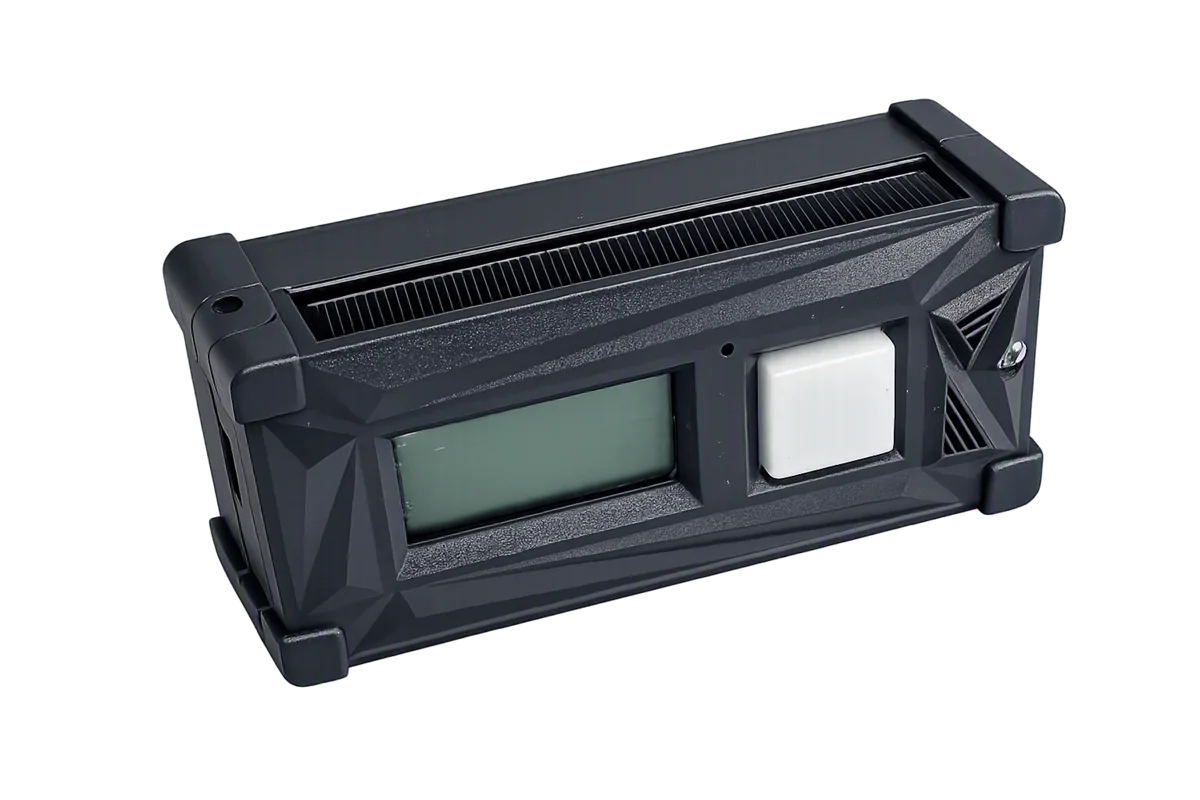 WDPS raf cihazı: LCD panel, 7 renk yanabilen buton ve güneş paneli